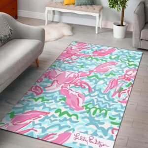 Lobstah Roll  Lilly Pulitzer Area Rug Carpet Carpet
