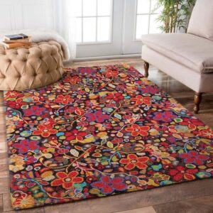 Loop Hooked Wendys Garden Rug