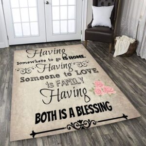 Love Family Rectangle VG29799 Rug Carpet
