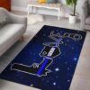 Love Thin Blue Line Area Rug Carpet Carpet KTSR