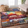 Love Travel Rectangle Rug Carpet