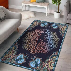 Love Yoga Rectangle Rug Carpet