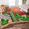 Lovely Cactus Rectangle Rug Carpet