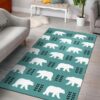 Lovely Polar Bear Rectangle Rug
