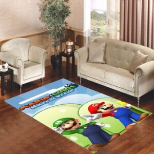 Luigi Face and Mario Living room carpet rugs