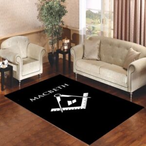 Macbeth Logo Living room carpet rugs