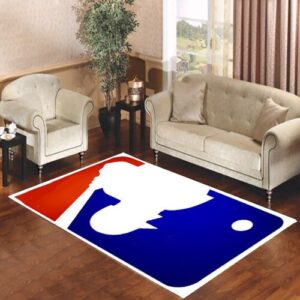 Major League Baseball Logo Living room carpet rugs