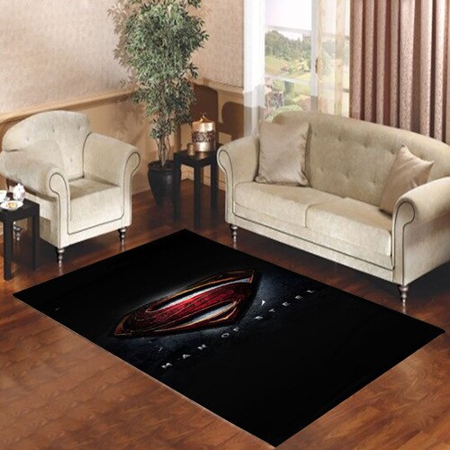 Man Of Steel Superman Living room carpet rugs