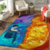 Manga Fans Naruto vs Sasuke Area Rug