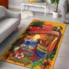 Margaritaville Orange Parrot Beach Area Rug Carpet Carpets