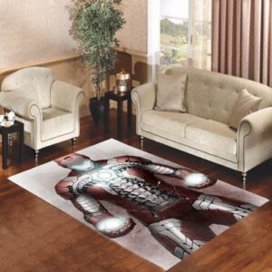 Mark V Iron Man Poster Living room carpet rugs