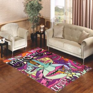 Maroon5 Art Quote Living room carpet rugs
