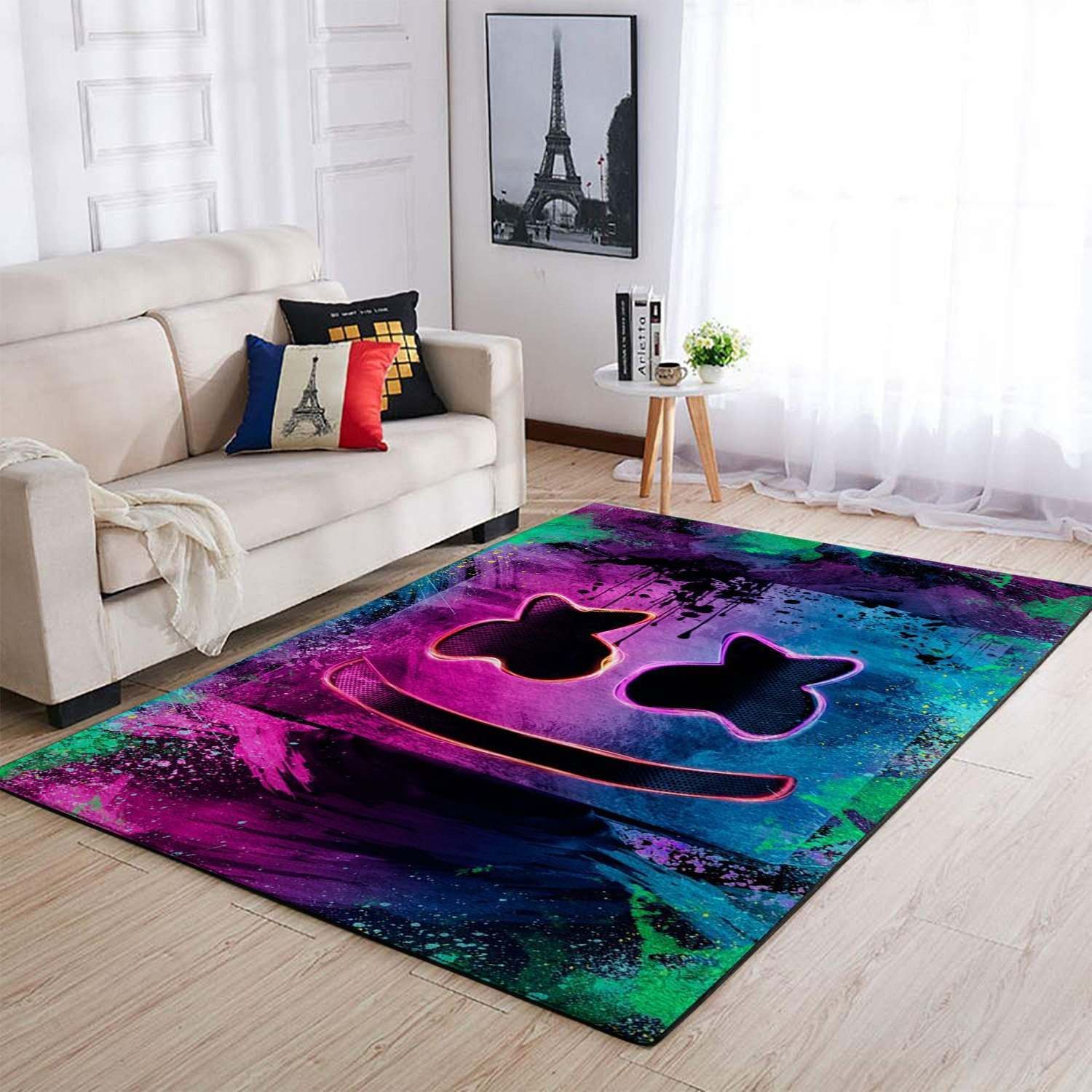 Marshmello Area Rug Carpet - Music Home Decor- HomeBeautyUS