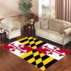 Maryland Flag Living room carpet rugs