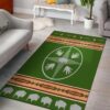 Medicine Wheels Bisons Native American Area Rug Carpet