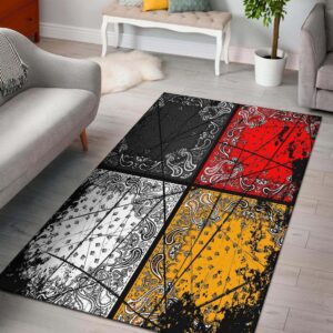 Medicine Wheels Flag Native American Area Rug Carpet