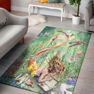 Mermaid Learning How To Walk Carpet