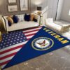 Navy Veteran Rug Carpet
