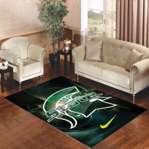 Michigan State nike Living room carpet rugs