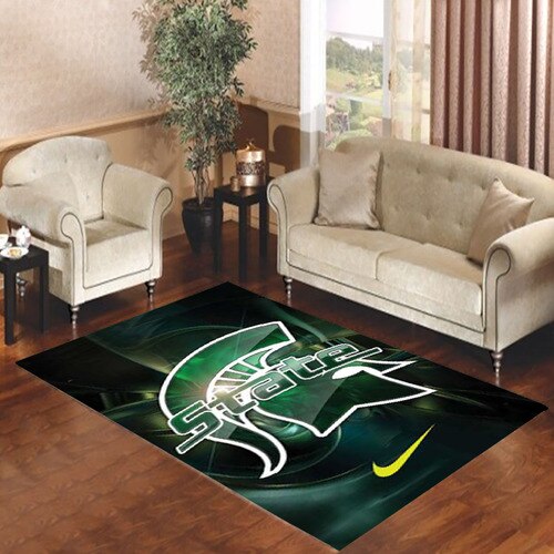 Michigan State nike Living room carpet rugs