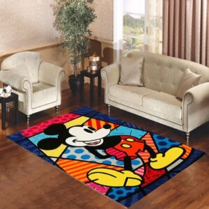 Mickey Mouse Romero Britto Living room carpet rugs