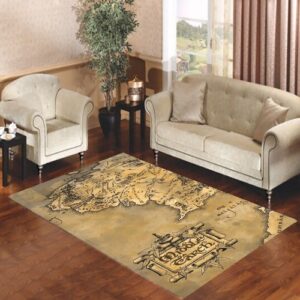 Middle Earth World Map Living room carpet rugs