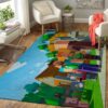 Minecraft Area Rug Carpet - Gaming Home Decor