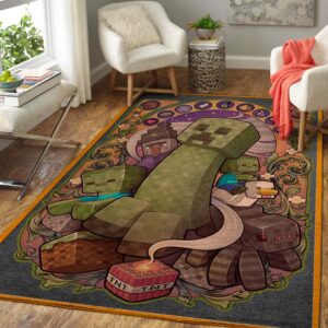 Minecraft Area Rug - Creeper Carpet