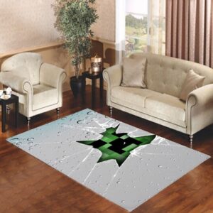 Minecraft Creeper Games Living room carpet rugs