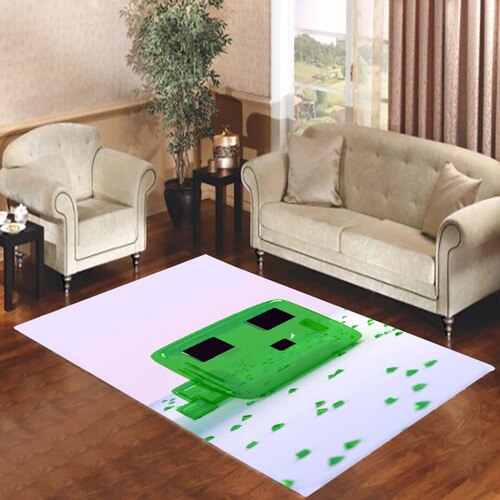 Minecraft Game Green Candy Living room carpet rugs