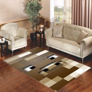 Minecraft Game Wood Face Living room carpet rugs