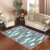 Minecraft Inspired Ore Diamond Living room carpet rugs