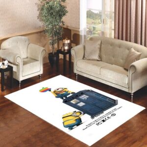 Minion Catch Apple Dr Who Tardis Living room carpet rugs