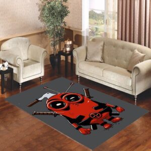 Minion Deadpool Living room carpet rugs