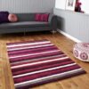 Missouri Purple Stripes Rug Carpet