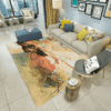 Modern Art Retro Flower Anti Skid Rug Carpet