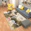 Modern Art Retro Flower Anti Skid Rug Carpet