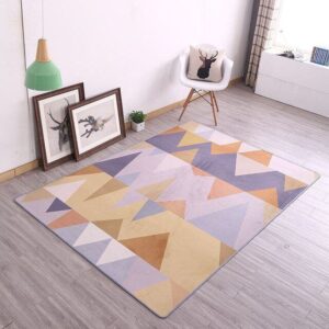 Modern Geometric Anti Slip Rug