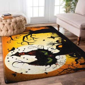 Moon Night Cat Rug Carpet
