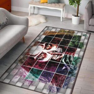 "Mosaic" Premium Skull Area Rug Carpet
