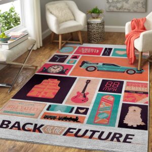 Movie Art Back to the Future Area Rug Carpet - Movie Home Decor