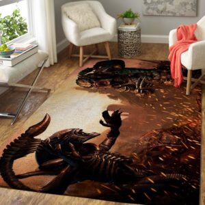 Movie Fans Alien vs. Predator Area Rug Carpet - Movie Home Decor