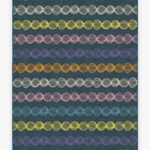 Native American Gumdrops Teal Rug