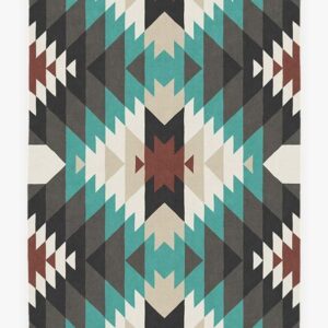 Native American Mariposa Turquoise Rug