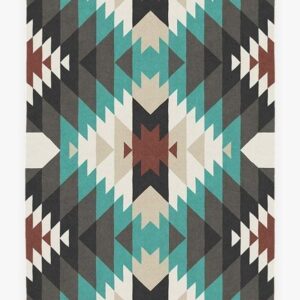 Native American Mariposa Turquoise Rug