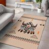 Native American Pride Bison Area Rug Carpet