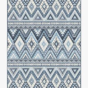 Native American Pueblo Blue Rug