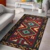 Native American Red Pattern Area Rug Carpet
