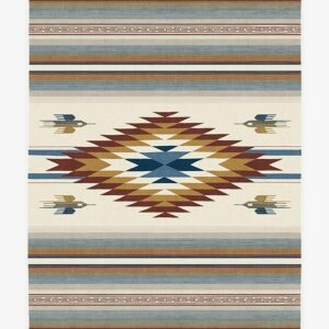 Native American Saltillo Polychrome Rug