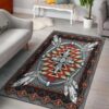 Naumaddic Arts Native American Design Area Rug Carpet